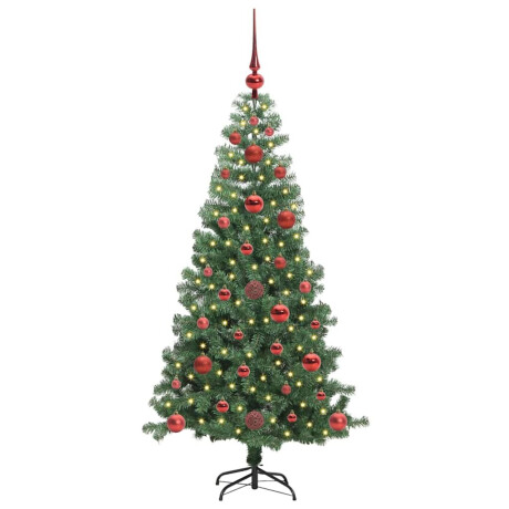 vidaXL Kerstboom met 150 LED met standaard Groen 120 cm PVC afbeelding3 - 1