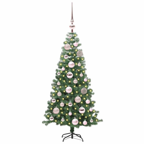 vidaXL Kerstboom met 150 LED met standaard Groen 120 cm PVC afbeelding3 - 1