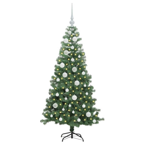 vidaXL Kerstboom met 150 LED met standaard Groen 120 cm PVC afbeelding3 - 1