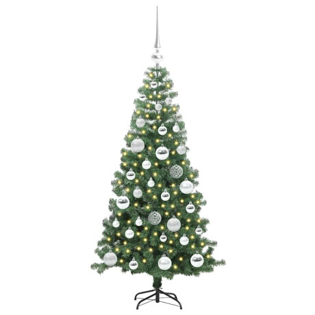 vidaXL Kerstboom met 150 LED met standaard Groen 120 cm PVC afbeelding3 - 1