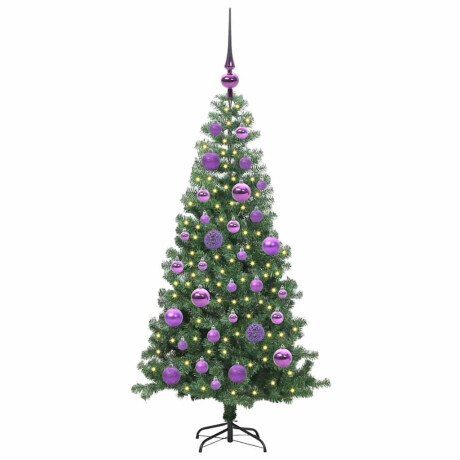 vidaXL Kerstboom met 150 LED met standaard Groen 120 cm PVC afbeelding3 - 1