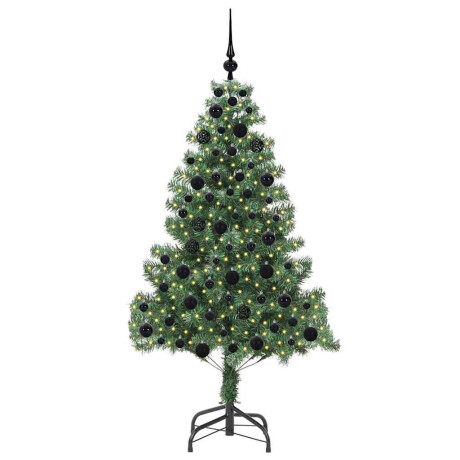 vidaXL Kerstboom met 300 LED met standaard Groen 180 cm PVC afbeelding3 - 1