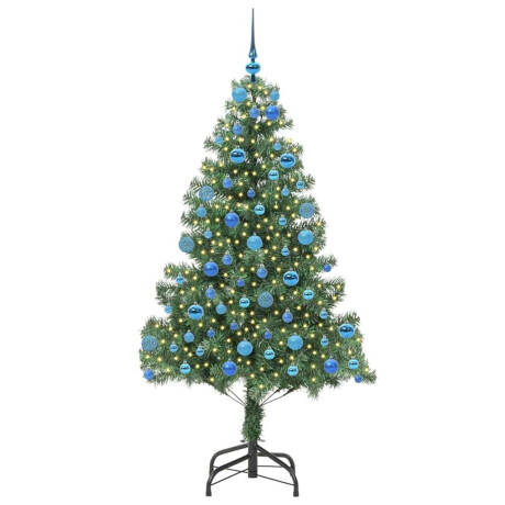 vidaXL Kerstboom met 300 LED met standaard Groen 180 cm PVC afbeelding3 - 1
