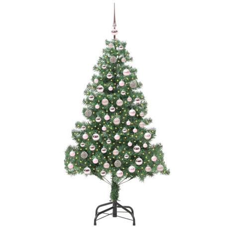 vidaXL Kerstboom met 300 LED met standaard Groen 210 cm PVC afbeelding3 - 1