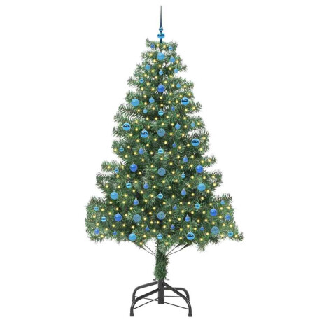 vidaXL Kerstboom met 300 LED met standaard Groen 210 cm PVC afbeelding3 - 1