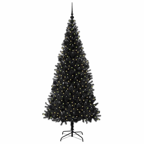 vidaXL Kerstboom met 300 LED met standaard Zwart 210 cm PVC afbeelding3 - 1
