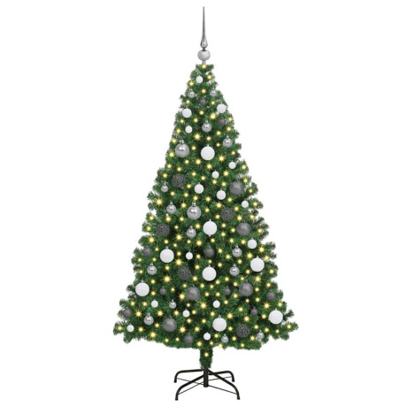 vidaXL Kunstkerstboom Groen 180 cm PVC en Staal en Kunststof afbeelding3 - 1