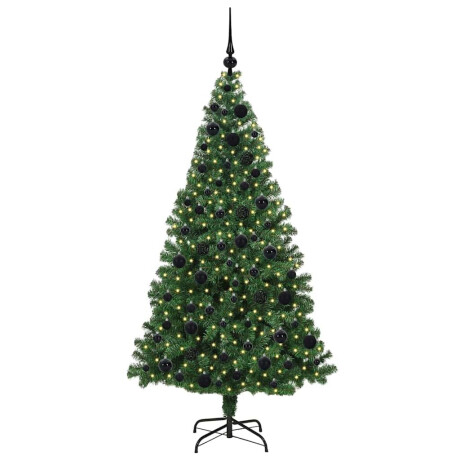 vidaXL Kunstkerstboom Groen 180 cm PVC en Staal en Kunststof afbeelding3 - 1