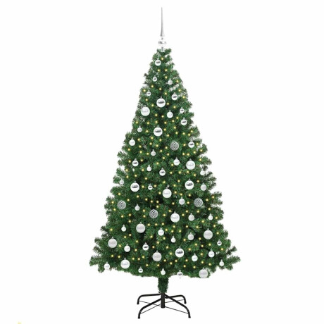 vidaXL Kunstkerstboom Groen 180 cm PVC en Staal en Kunststof afbeelding3 - 1