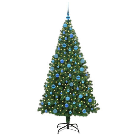 vidaXL Kunstkerstboom Groen 180 cm PVC en Staal en Kunststof afbeelding3 - 1