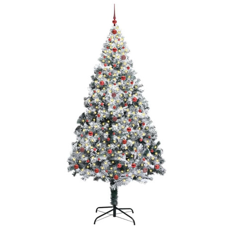 vidaXL Kunstkerstboom Groen 240 x 150 cm PVC en Staal en Kunststof afbeelding3 - 1