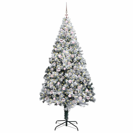 vidaXL Kunstkerstboom Groen 240 x 150 cm PVC en Staal en Kunststof afbeelding3 - 1