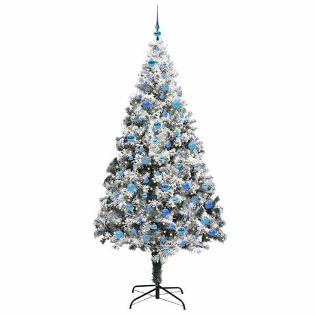 vidaXL Kunstkerstboom Groen 240 x 150 cm PVC en Staal en Kunststof afbeelding3 - 1