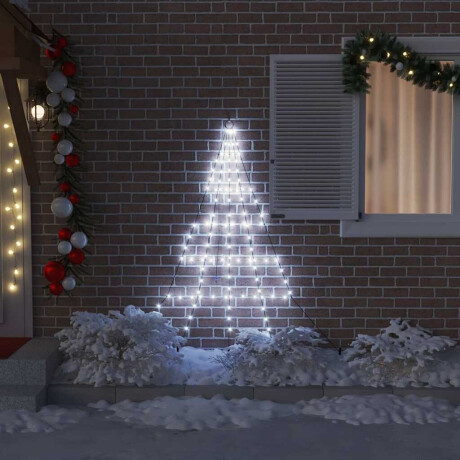 vidaXL LED Kerstboom met Grondspiesjes Koudwit 182 cm Metaal afbeelding3 - 1