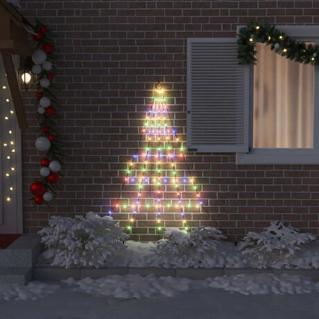 vidaXL LED Kerstboom met Grondspiesjes Multikleur 182 cm Metaal afbeelding3 - 1