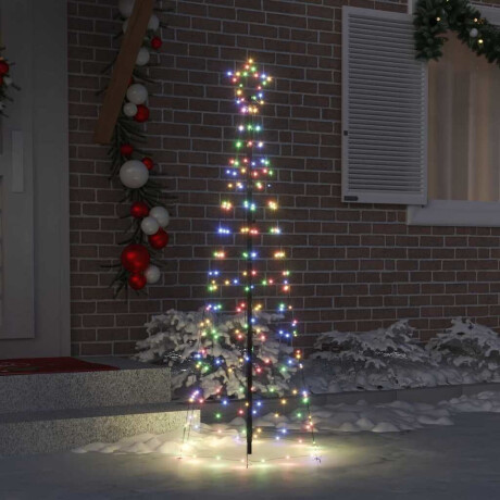vidaXL LED Kerstboom met Grondspiesjes Multikleur 250 cm IJzer afbeelding3 - 1