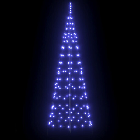 vidaXL LED Kerstboom met Grondspiesjes met 390 LED Blauw 250 cm IJzer afbeelding3 - 1