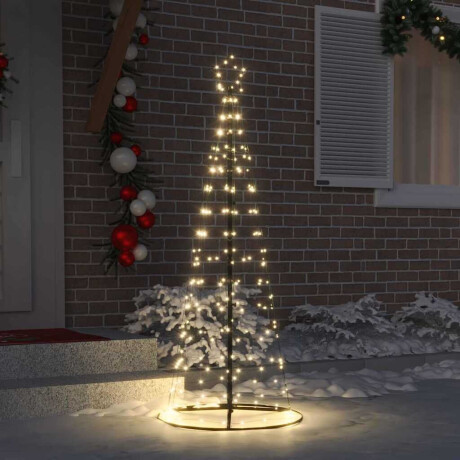 vidaXL LED Kerstboom met 390 LED met grondpennen Warmwit 250 cm IJzer afbeelding3 - 1