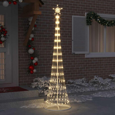 vidaXL LED Kerstboom met 290 LED met standaard Warmwit 250 cm Metaal afbeelding3 - 1