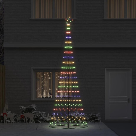 vidaXL LED Kerstboom met 455 LED Multikleur 399 cm Metaal afbeelding3 - 1