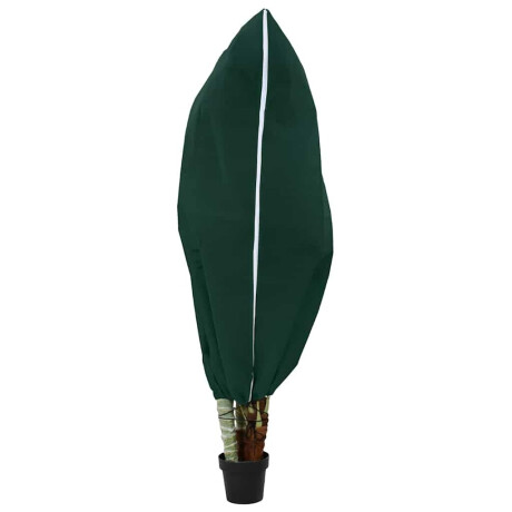 vidaXL Vorstbescherming Plantenfleece Covers 5 pcs Groen 1,55 x 1,55 m afbeelding3 - 1