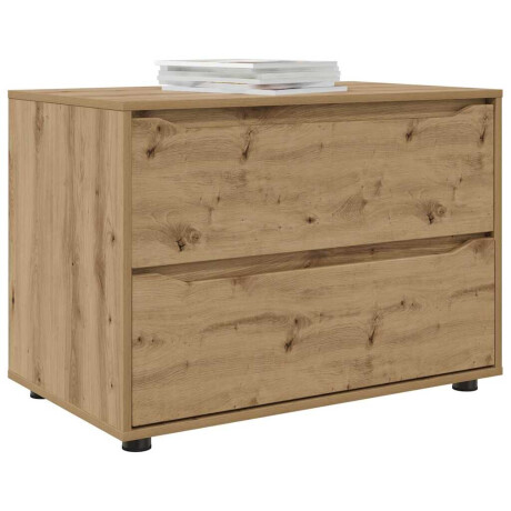 vidaXL Opbergkast Artisan Eiken 80 x 48 x 57 cm Bewerkt hout afbeelding3 - 1