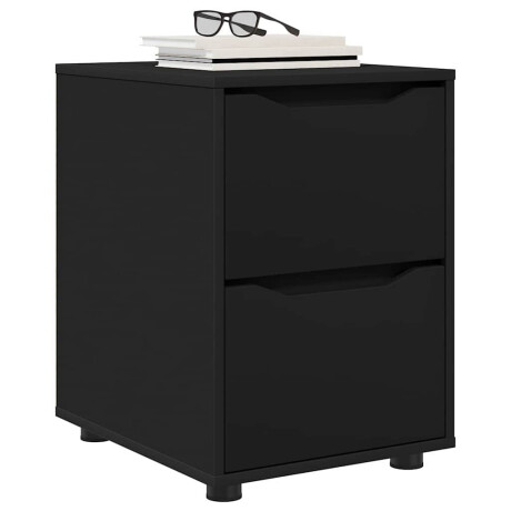 vidaXL Opbergkast Zwart 40 x 48 x 57 cm Bewerkt hout afbeelding3 - 1