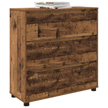 vidaXL Opbergkast Oud Hout 80 x 31 x 81 cm Bewerkt hout afbeelding3 - 1