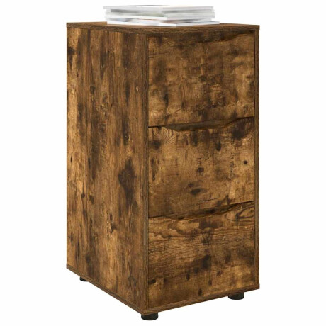 vidaXL Opbergkast Gerookt eiken 40 x 48 x 81 cm Bewerkt hout afbeelding3 - 1