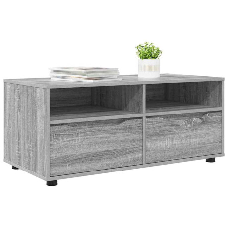 vidaXL TV-kast met lade Grijs Sonoma 100 x 48 x 43 cm Bewerkt hout afbeelding3 - 1
