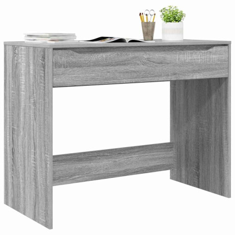 vidaXL Bureau met lade Grijs Sonoma 100 x 50 x 78 cm Bewerkt hout afbeelding3 - 1