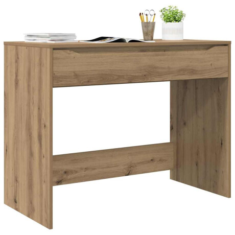 vidaXL Bureau met lade Artisan Eik 100 x 50 x 78 cm Geconstrueerd hout afbeelding3 - 1