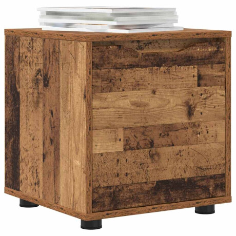 vidaXL Badkamer Kast Oud Hout 40,5 x 40 x 44 cm Bewerkt hout afbeelding3 - 1