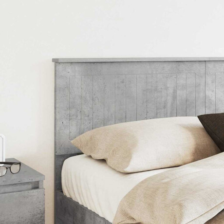 vidaXL Hoofdbord met hoofdeinde Beton Grijs 150 cm Bewerkt hout afbeelding3 - 1