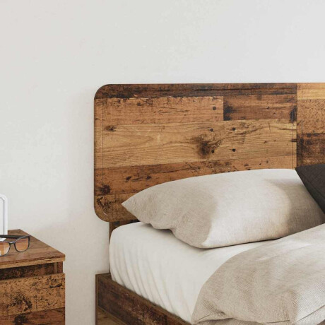 vidaXL Hoofdbord met hoofdeinde Oud Hout 120 cm Bewerkt hout afbeelding3 - 1