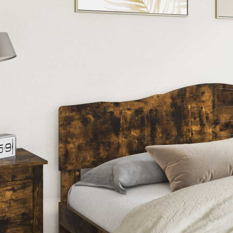 vidaXL Hoofdbord met hoofdeinde Gerookt eiken 180 cm Bewerkt hout afbeelding3 - 1