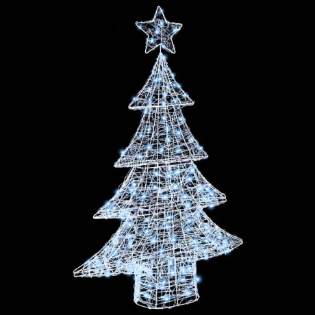 vidaXL Kerstboom met 100 LED Koudwit 120 cm Acryl afbeelding3 - 1