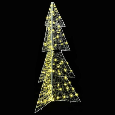 vidaXL Kerstboom met 160 LED Warmwit 150 cm Acryl afbeelding3 - 1