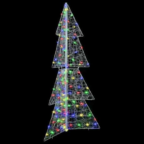 vidaXL Kerstboom met 160 LED Multikleur 150 cm Acryl afbeelding3 - 1