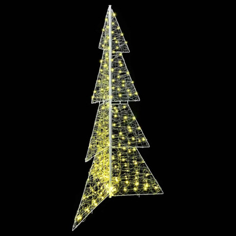 vidaXL Kerstboom met 240 LED Warmwit 180 cm Acryl afbeelding3 - 1