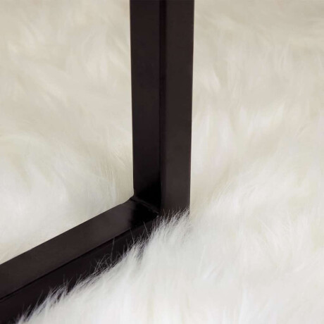 vidaXL Nepleer Schapenvacht Tapijt Wit 140 x 200 cm Polyester afbeelding3 - 1