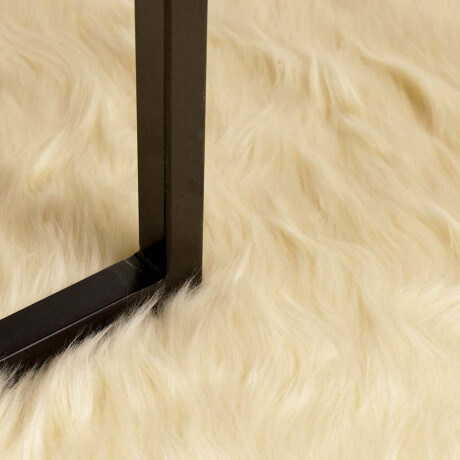 vidaXL Tapijt van imitatie TAFALLA Crèmekleurig 60 x 110 cm Polyester afbeelding3 - 1