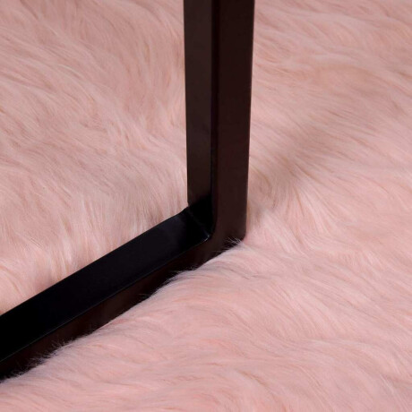 vidaXL Nepleer Schapenvacht Tapijt Roze 140 x 200 cm Polyester afbeelding3 - 1