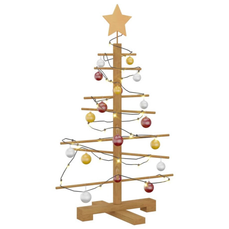 vidaXL Houten kerstboom met standaard Bruin 75 cm Bamboe afbeelding3 - 1