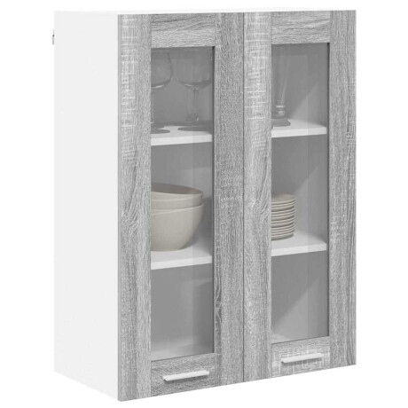 vidaXL Hangkast met opslag Grijs Sonoma 60 x 31 x 80 cm Bewerkt hout afbeelding3 - 1