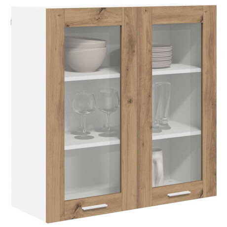 vidaXL Hangkast Artisan Eiken 80 x 31 x 80 cm Bewerkt hout afbeelding3 - 1