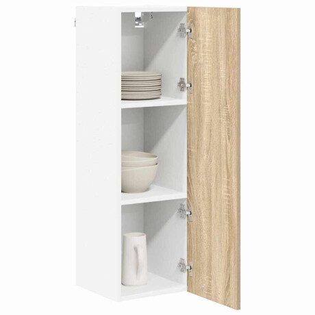 vidaXL Hangkast met opslag Sonoma Eiken 30 x 31 x 100 cm Bewerkt hout afbeelding3 - 1