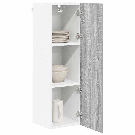 vidaXL Hangkast met opslag Grijs Sonoma 30 x 31 x 100 cm Bewerkt hout afbeelding3 - 1