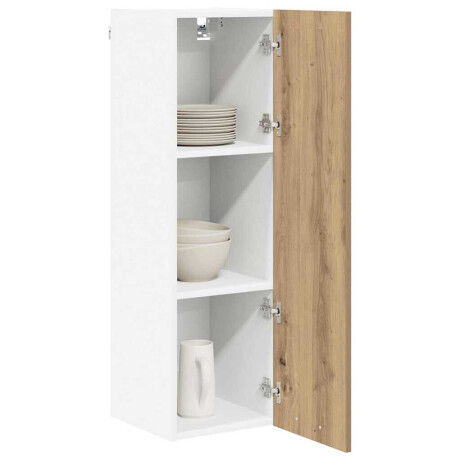 vidaXL Hangkast met opslag Artisan Eiken 30 x 31 x 100 cm Bewerkt hout afbeelding3 - 1