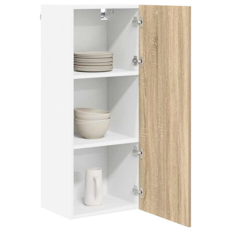 vidaXL Hangkast met opslag Sonoma Eiken 40 x 31 x 100 cm Bewerkt hout afbeelding3 - 1